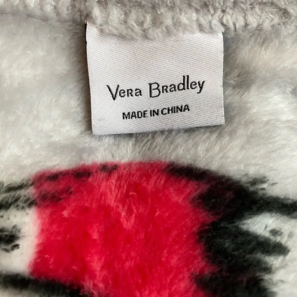 Vera Bradley Beary Merry Print Throw Blanket